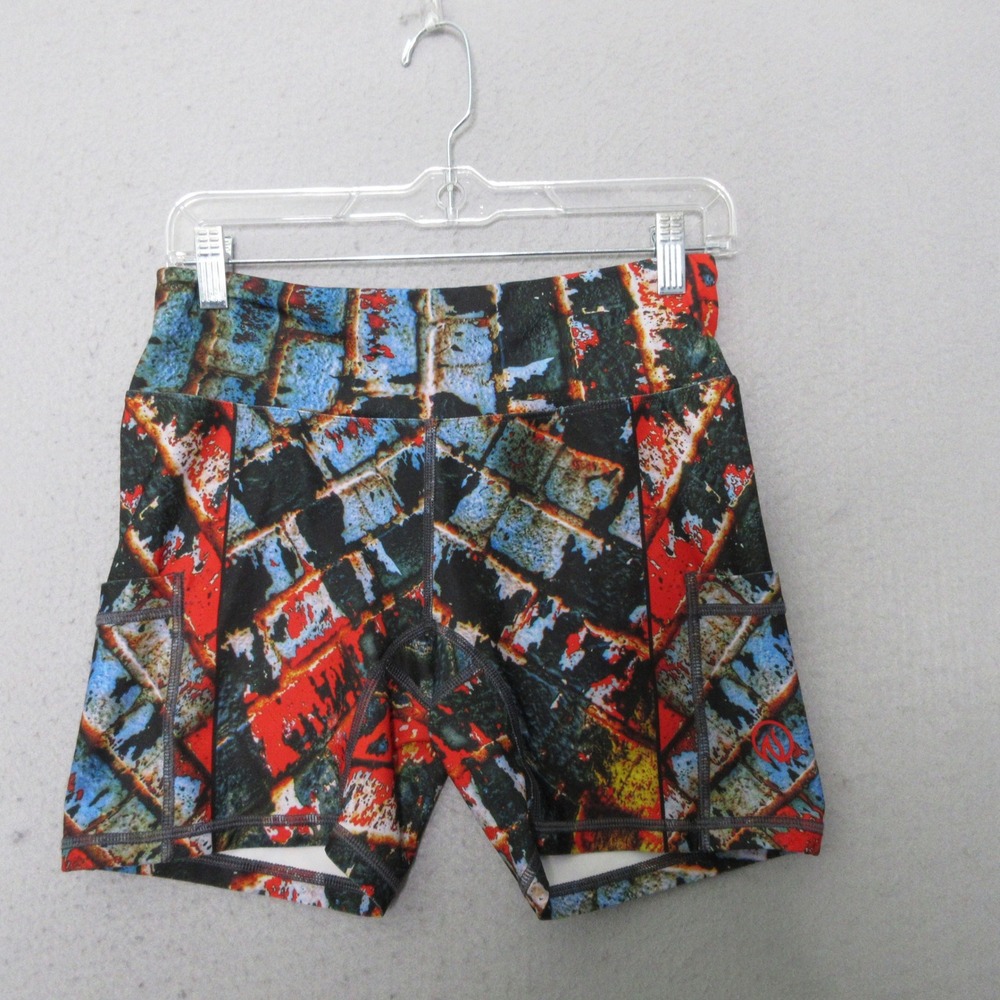 INKNBURN Shorts‎ Women 6 Colorful Art to Wear Pocket Statement Marathon Running